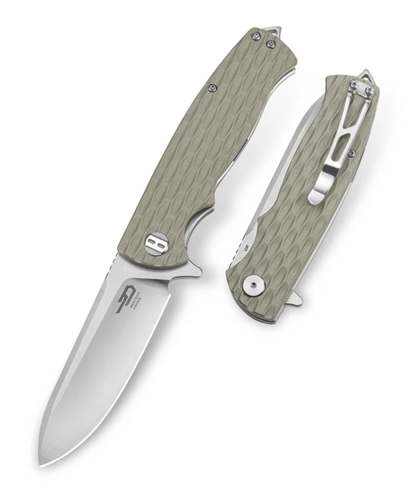 BESTECH GRAMPUS BG02C Bej G10 Sap D2 Çelik Çakı - Image 1