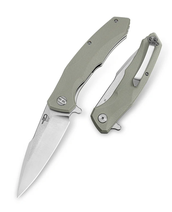 BESTECH WARWOLF BG04C Bej G10 Sap D2 Çelik Çakı - Image 1