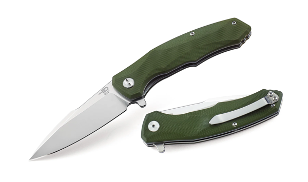 BESTECH WARWOLF BG04B Ordu Yeşili G10 Sap D2 Çelik Çakı - Image 1