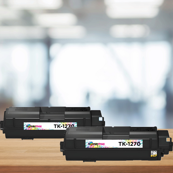 Kyocera 1T0C140NL0 TK-1270 Muadil Siyah Toner | 2'li Avantaj Paket /ECOSYSMA4000x / ECOSYSMA4000fx / ECOSYSMA4000wifx - Image 1