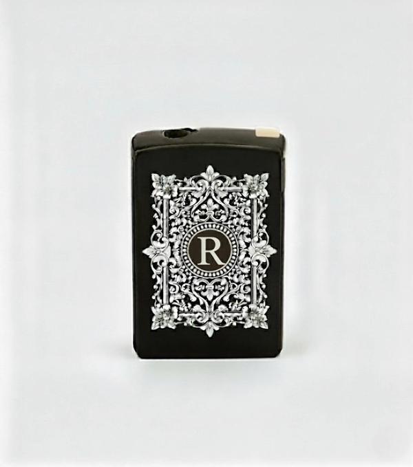 R Harfli Detaylı Kişiye Özel Harf Baskılı Gazlı Çakmak - Image 1