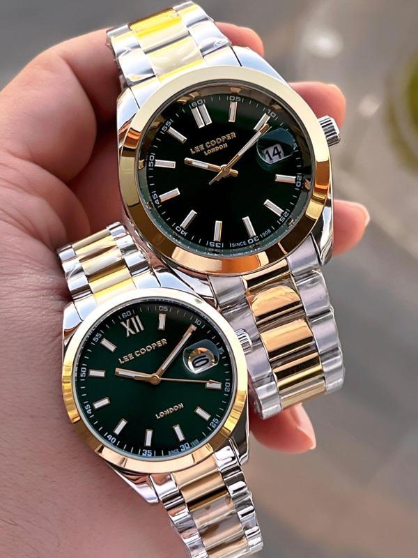 Lee Cooper Bay Ve Bayan Özel Tasarım 2 yıl Garantili 5 Atm Suya Dayanıklı Çift Saati CF.LC08189.1 - Image 1