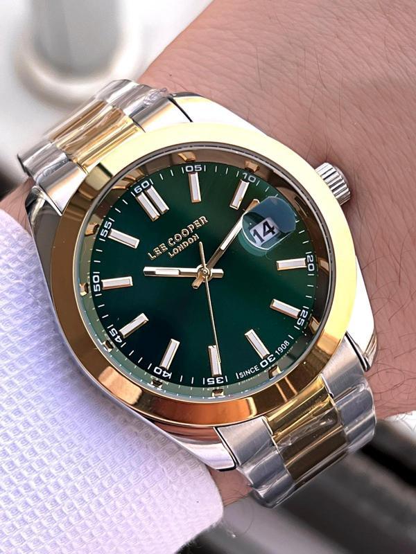 Lee Cooper Çelik Kordon Takvimli Kadran 5 Atm 2 Yıl Garantili Erkek Kol Saati ELC8189.270 - Image 1