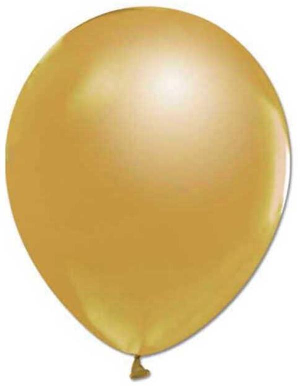 BALON METALİK 12 İNC (JOJO BALLOONS) ALTIN 100 ADET - Image 1