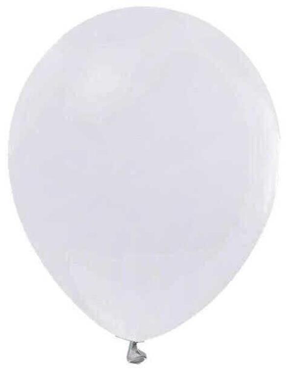 BALON METALİK 12 İNC (JOJO BALLOONS) BEYAZ 100 ADET - Image 1