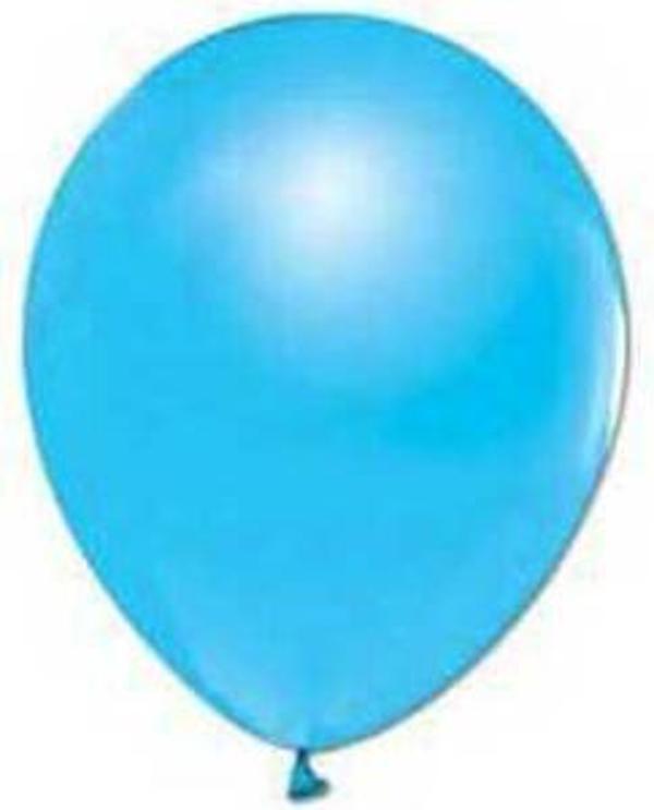 BALON METALİK 12 İNC (JOJO BALLOONS) MAVİ 100 ADET - Image 1