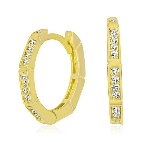 BlackCraft Gümüş Halka Küpe (BC-C7E6D3) - Image 1