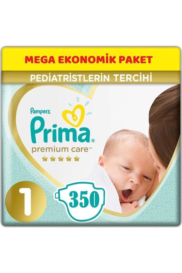 Prima Premium Care Bebek Bezi Beden:1 (2-5KG) Yeni Doğan 350 Adet Mega Ekonomik Pk - Image 1