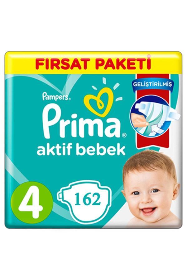 Prima Bebek Bezi 4 Beden Numara Maxi 9-14 kg Fırsat Paketi 162 Adet - Image 1