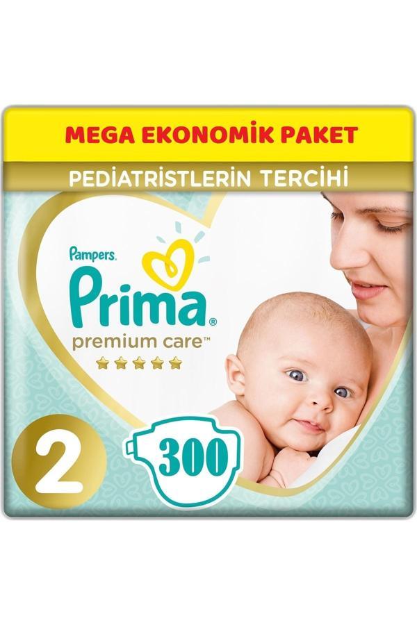 Prima Premium Care Bebek Bezi Beden:2 (4-8Kg) Mini 300 Adet Mega Ekonomik Pk - Image 1