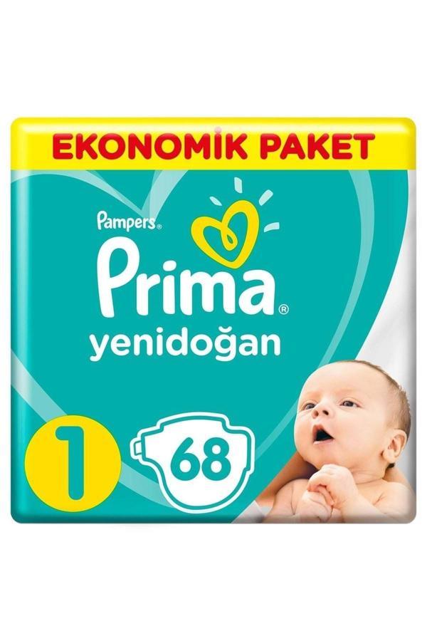 Prima Yenidoğan Bebek Bezi 1 Beden - Numara 2-5 kg 68 Adet - Image 1