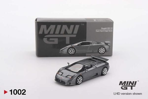 Mini GT 1:64 Bugatti EB110 Super Sport Grigio Scuro Diecast Model Araba - Image 1