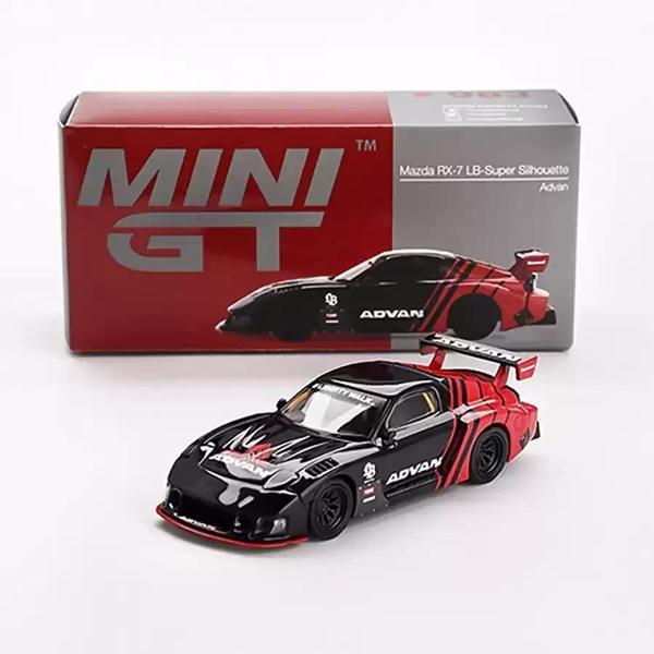 MINI GT 1:64 Mazda RX-7 LB Super Silhouette Advan Diecast Model Araba - Image 1