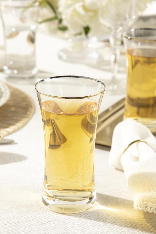 English Home Dina Cam 6'Lı Meşrubat Bardağı 340 Ml Gold - Image 1