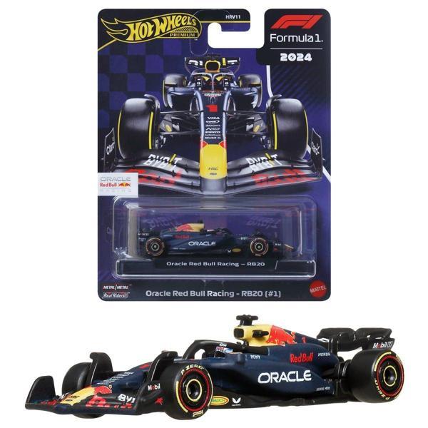 Hot Wheels Premium Formula 1 Oracle Red Bull Racing RB20 (#1) 2024 Diecast Model Araba 1:64 - Image 1