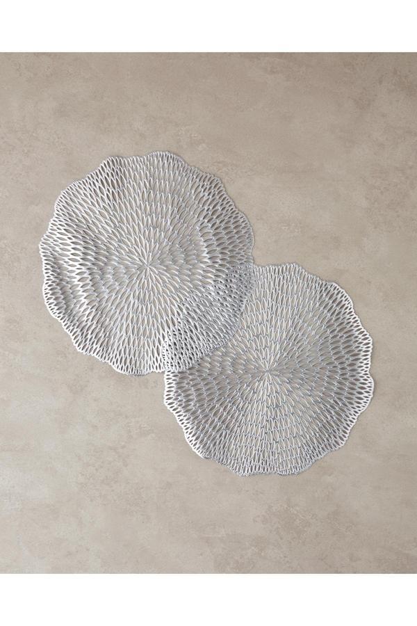 English Home Ivory Pvc 2'Li Amerikan Servis Silver - Image 1