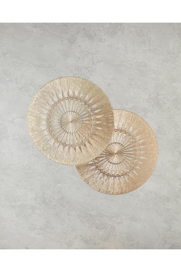 English Home Glow Pvc 2'Li Amerikan Servis 38 Cm Gold - Image 1