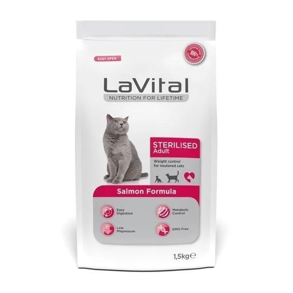 Lavital Sterilised Somonlu Kısırlaştırılmış Kedi Maması 1.5 Kg - Image 1