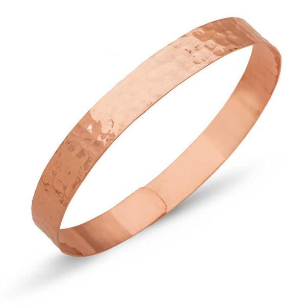 925 Ayar Gümüş Rose Elişi Dövme Bilezik - Image 1