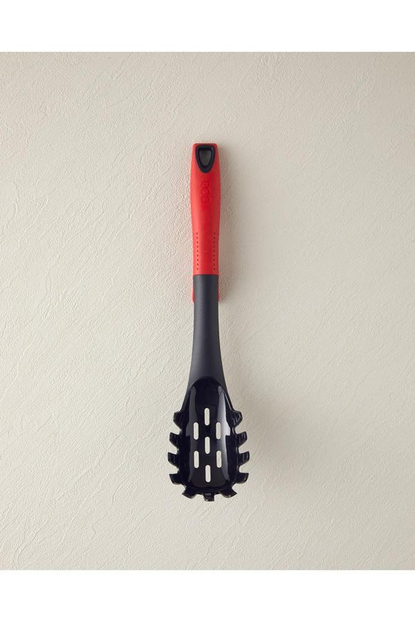 English Home Amara Plastik Spagetti Kaşığı 32 Cm Kırmızı - Image 1