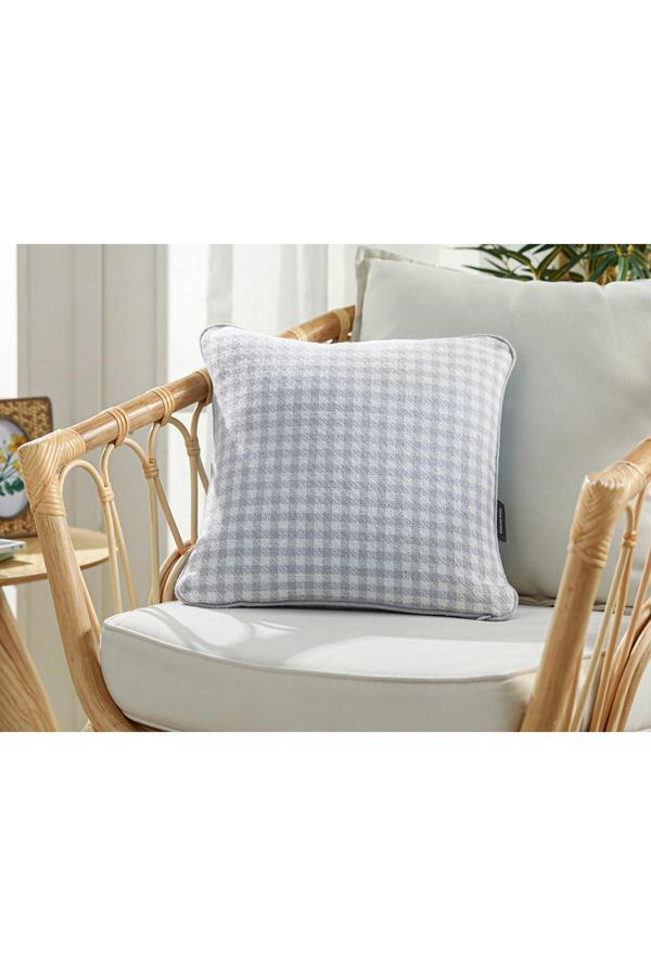 English Home Odesa Dokuma Kırlent Kılıfı 42X42 Cm Bebe Mavi - Image 1