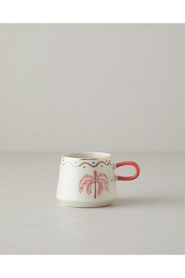 English Home Carnival Tree Stoneware Kupa Pembe - Image 1