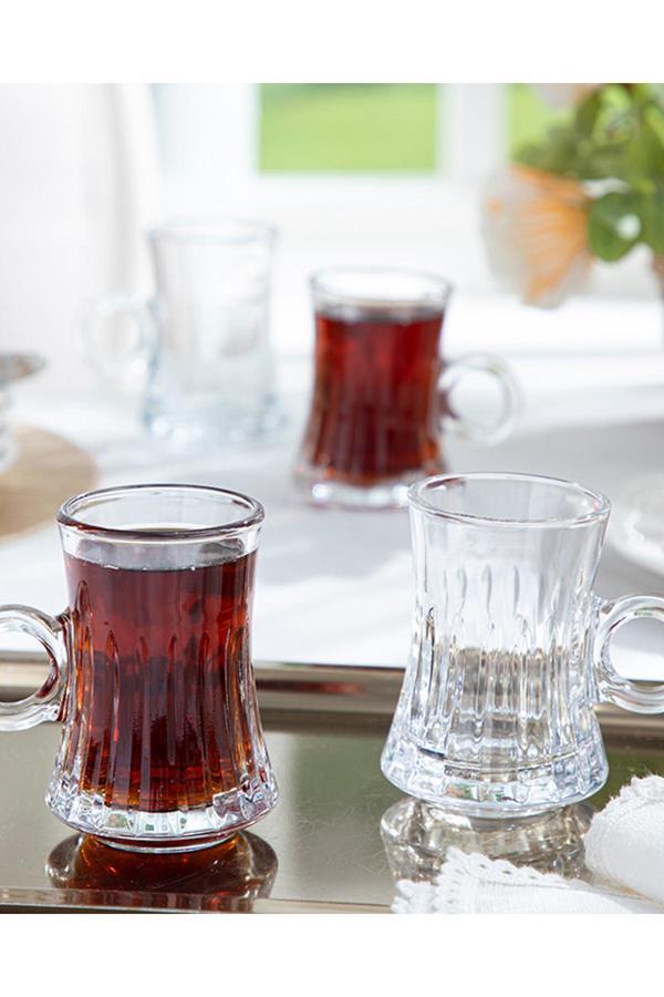 English Home Polly 4'Lü Cam Çay Bardağı - Image 1