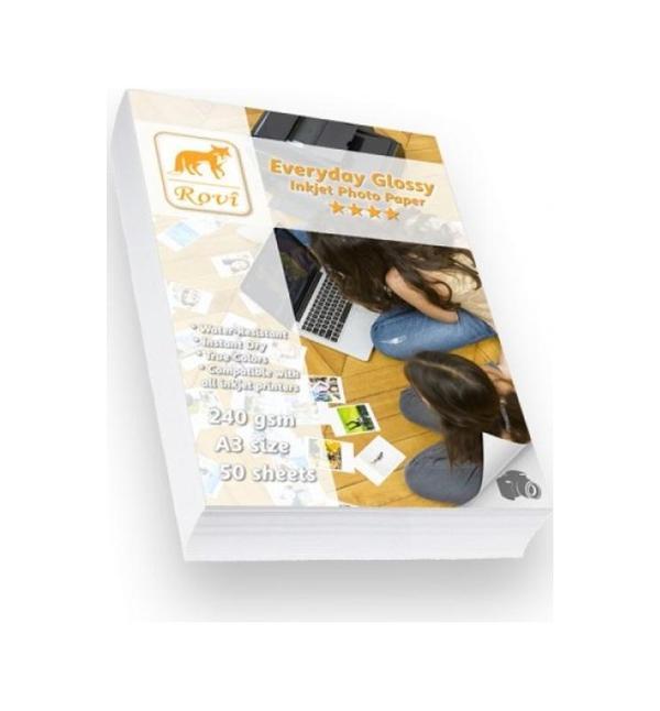 Rovi Everyday Parlak Fotoğraf Kağıdı - 230Gsm - 50 Adet A4 - Image 1