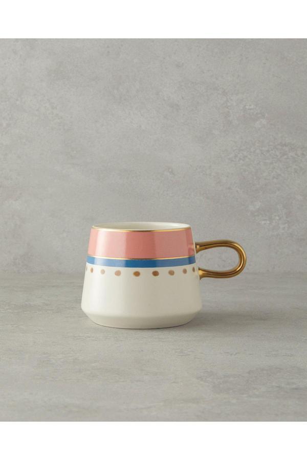 English Home Carnival Track Stoneware Kupa Pembe - Yeşil - Image 1