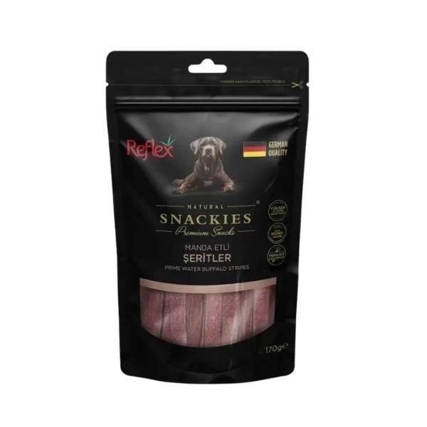 Reflex Snackies Natural Manda Etli Şerit Tahılsız Köpek Ödül Maması 170 Gr - Image 1