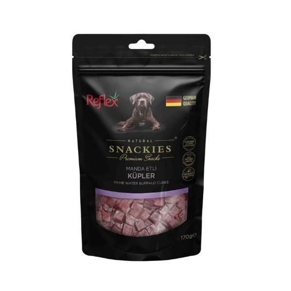 Reflex Snackies Natural Manda Etli Küp Tahılsız Köpek Ödül Maması 170 Gr - Image 1