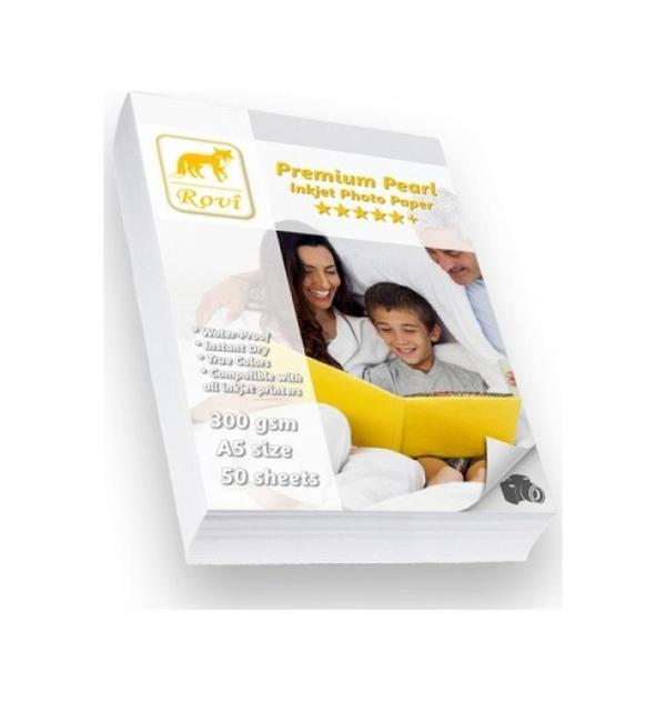 Rovi Premium İnci Fotoğraf Kağıdı - 300Gsm - 50 Yaprak A3+ - Image 1