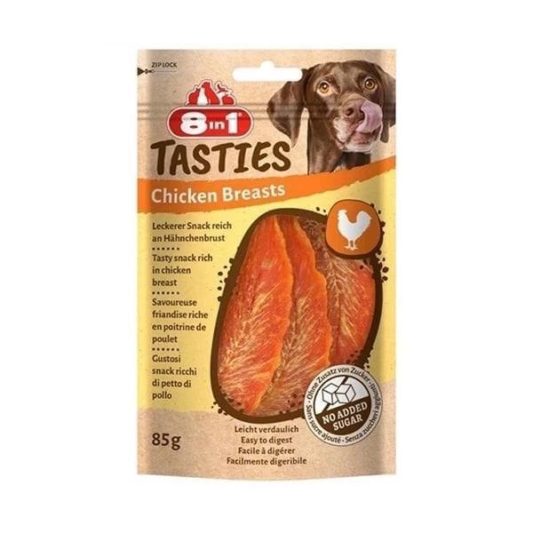 8in1 Tasties Chicken Breasts Tavuk Göğsü Köpek Ödül Maması 85 Gr - Image 1