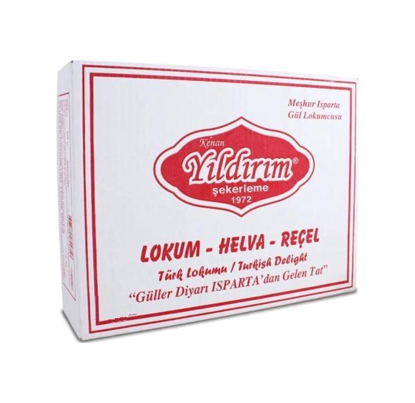 Yıldırım Şekerleme Yıldırım Şekerleme Gül Yapraklı Çifte Kavrulmuş Gül Lokumu 4 Kg - Image 1