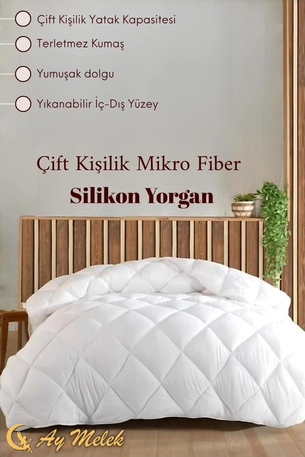 Aymelek Çift Kişilik Yorgan Silikon Micro Fiber Yumuşak Terletmez Yorgan - Image 1