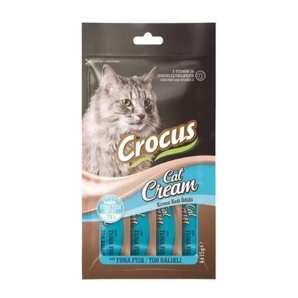 Crocus Ton Balıklı Sıvı Kedi Ödül Maması 15 Gr 4 Adet - Image 1