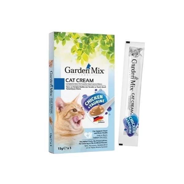 Garden Mix Taurin ve Tavuklu Sıvı Kedi Ödül Maması 15 Gr 5 Adet - Image 1
