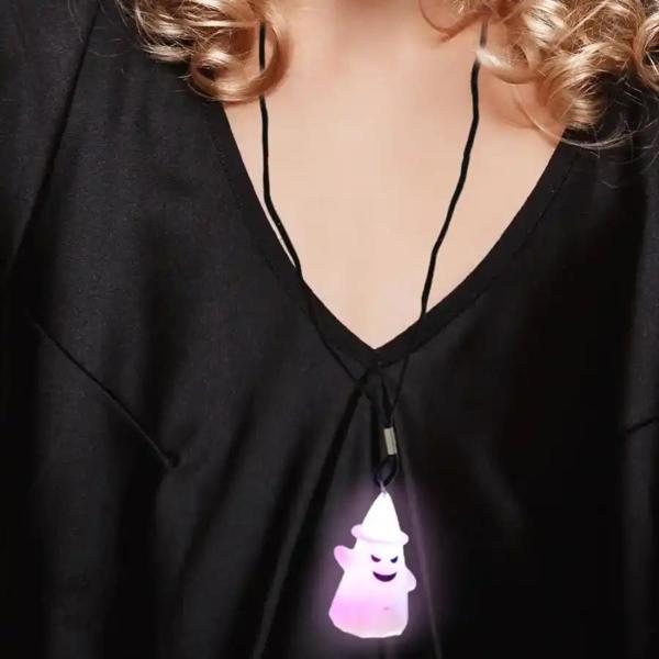 Halloween Işıklı Hayalet Kolye - Image 1
