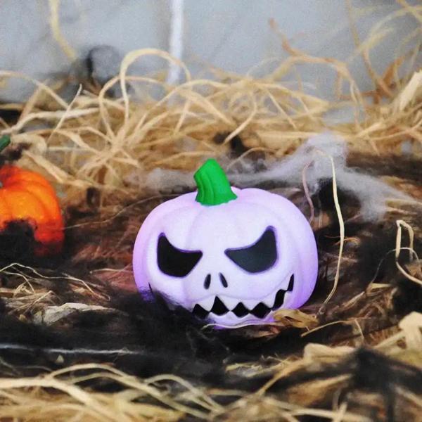 Halloween Işıklı Beyaz Balkabağı - Image 1