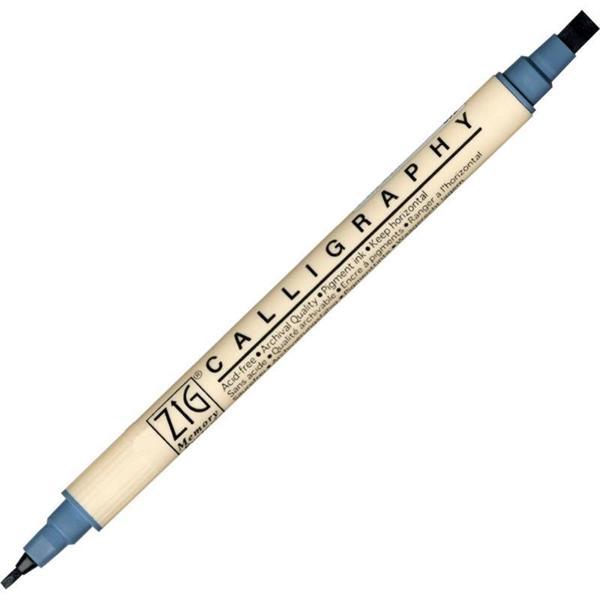Supertrend Calligraphy Çift Uçlu Kaligrafi Kalemi 2 mm. + 5 mm. 092 Steel Gray - Image 1