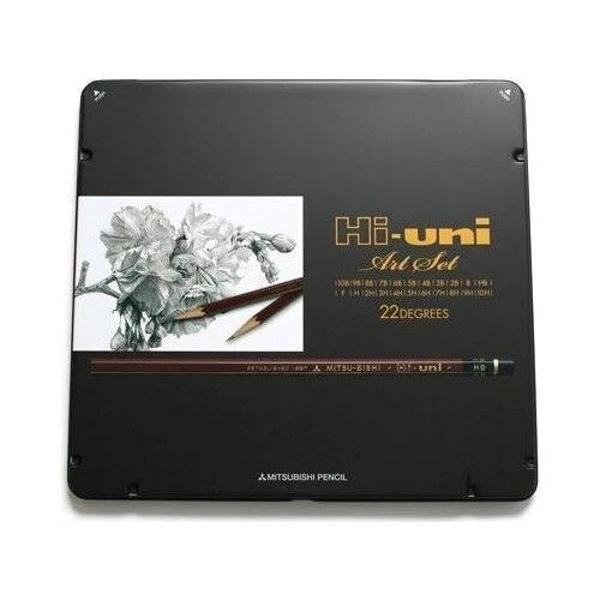 Supertrend Mitsubishi Hi-uni Art Set Dereceli Kalem Karakalem Eskiz Çizim Seti 10B-10H - Image 1