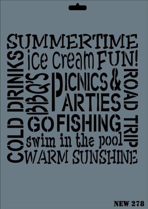 Supertrend Stencil Boyama Şablonu 25x35 cm. NEW-278 - Image 1