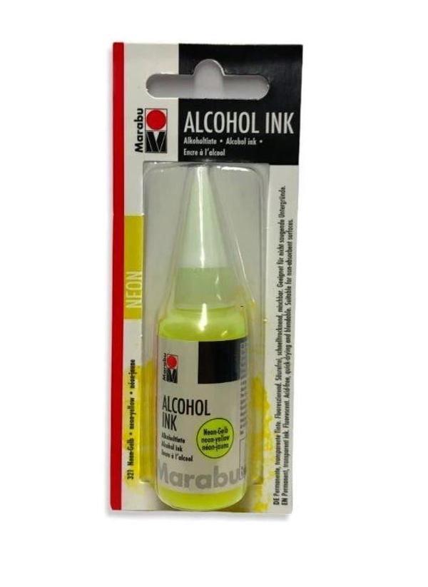 Supertrend Alcohol Ink Alkol Bazlı Mürekkep 20 ml. Neon Yellow - Image 1