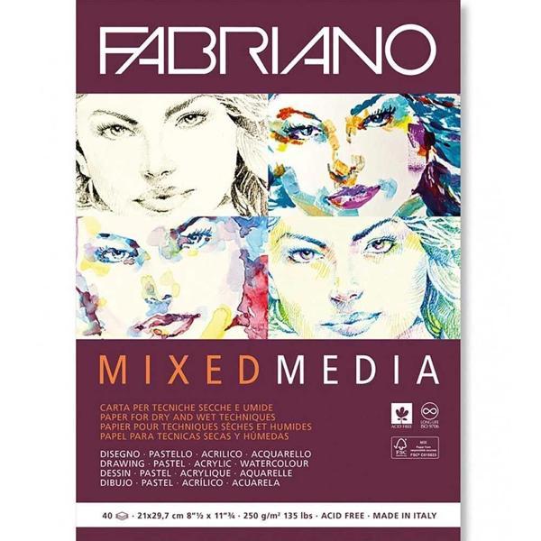 Supertrend Mixed Media Çok Amaçlı Karışık Teknik Eskiz Çizim Defteri 250 gr. A4 40 yaprak - Image 1