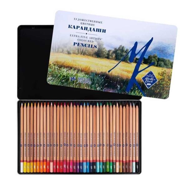 Supertrend Class Kuru Boya Seti 36 Renk Metal Kutu - Image 1