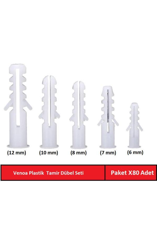Brati Hand Tools Db80 Plastik Dübel Karma Seti Paket 80 Adet - Image 1