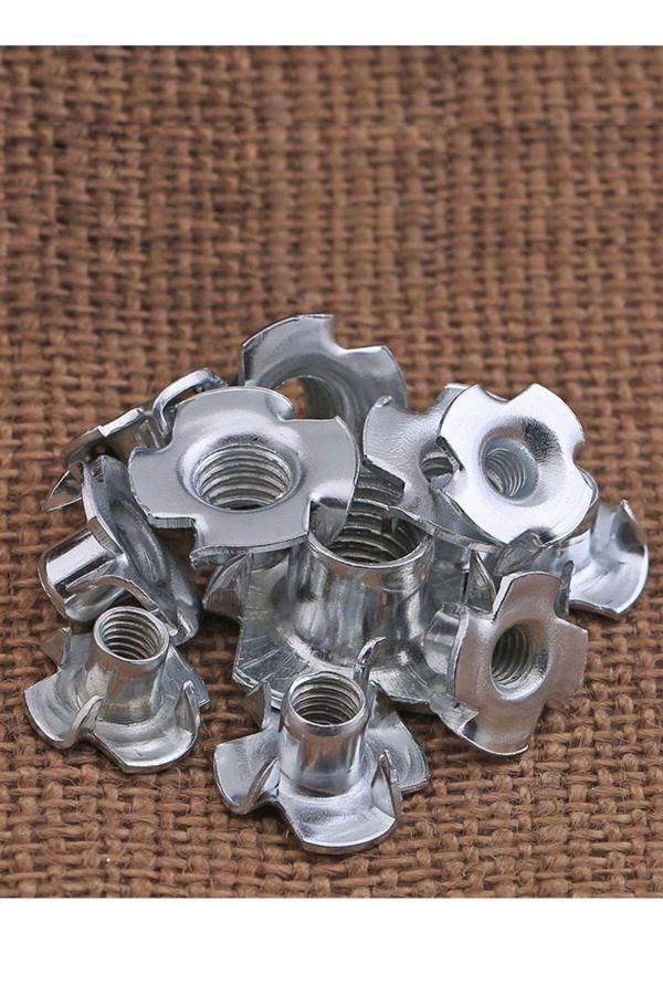 Brati Hand Tools Çakma Ağaç Somunu M6 Çinko (50 Adet) - Image 1