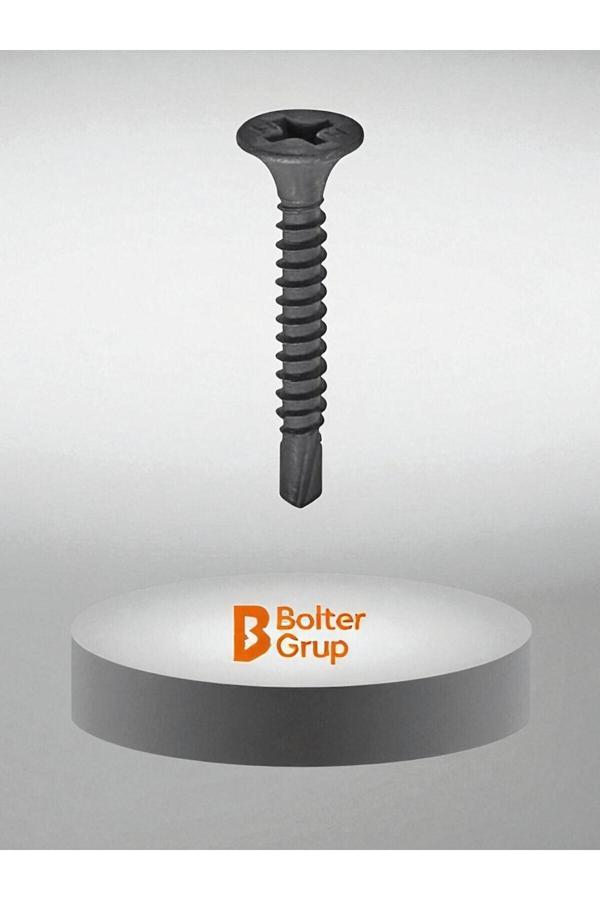 Brati Hand Tools Matkap Uçlu Alçıpan Vidası Siyah Vida 3.5 X 45 Mm 100 Adet - Image 1