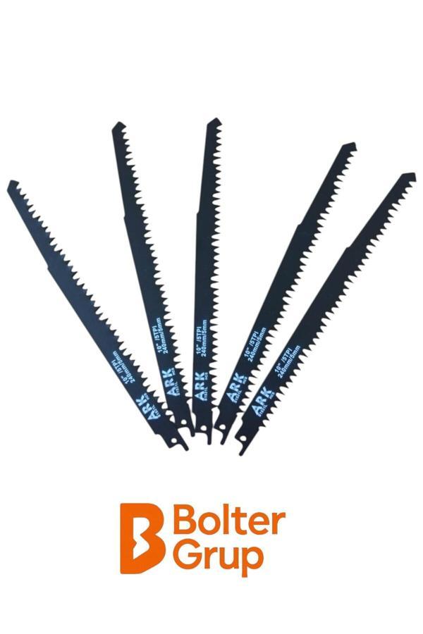 Brati Hand Tools Ark Ağaç Kesme Tilki Kuyruğu Ucu Kemik Kesme Testeresi Ucu 240Mm X 5Mm 5 Adet - Image 1