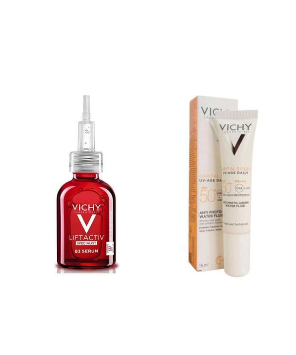 Vichy Liftactiv Specialist B3 Serum 30 ml + Capital Soleil Uv Age Daily Spf 50 15 ml - Image 1